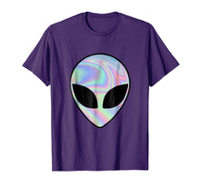 Load image into Gallery viewer, Alien Head Holographic Party Rave Trippy Shirt, men women