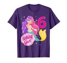 Load image into Gallery viewer, 6 year old Mermaid shirt: 6th Birthday Girl Gift