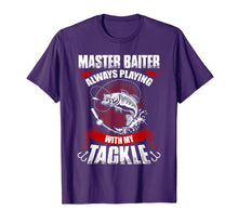 Load image into Gallery viewer, Master baiter fishing t-shirt-funny idea gift for fishermen