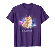 Load image into Gallery viewer, Cat in space caturn T-Shirt