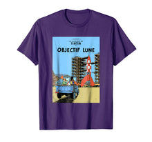 Load image into Gallery viewer, Tintin T Shirt Lune Poster
