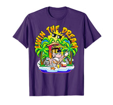 Load image into Gallery viewer, Living the Dream T Shirt Beach Parrot Sun Palm Trees