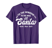 Load image into Gallery viewer, Window Wall Santa Deck Halls T-Shirt