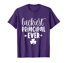 Load image into Gallery viewer, St. Patrick's Day Shirt for School Luckiest Principal Ever T-Shirt-523776