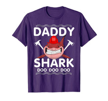 Load image into Gallery viewer, Daddy Shark Doo Doo Doo Funny Firefighter Gift Shirt