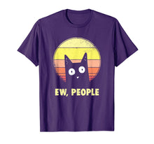 Load image into Gallery viewer, Ew, People Vintage Funny Cat Lover Gift, Graphic Cat T-Shirt-193586