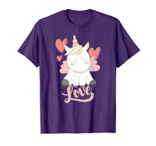 Load image into Gallery viewer, Unicorn Love Heart Valentine's Day Shirt for Women Girls T-Shirt-792655