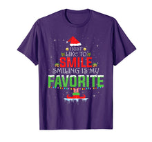 Load image into Gallery viewer, I Just Like to Smile Smiling is my Favorite X-mas Elf Shirt T-Shirt