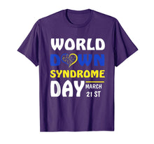 Load image into Gallery viewer, World Down Syndrome Awareness T-Shirt March 21 Yellow Blue T-Shirt-288505