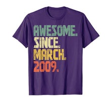 Load image into Gallery viewer, 11 years old Gifts Shirt- Awesome Since March 2009 T-Shirt-336366