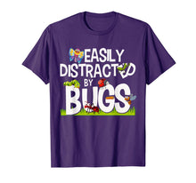 Load image into Gallery viewer, Funny Bug Insects Easily Distracted By Bugs Science T-Shirt