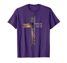 Load image into Gallery viewer, John 3:16 Christian Cross Bible T-Shirt-172030
