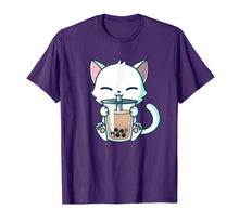 Load image into Gallery viewer, Boba Cat Drinking Boba Kitten Kawaii Japanese Kitty T-Shirt T-Shirt-851931