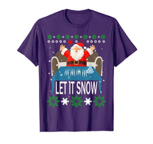 Load image into Gallery viewer, Let it Snow Cocaine Santa Funny Christmas T-Shirt-1267261