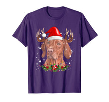 Load image into Gallery viewer, Funny Vizsla Christmas Reindeer Gift T-Shirt