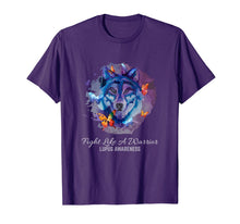 Load image into Gallery viewer, Lupus Awareness Support Warrior Fighter Purple Ribbon Gift T-Shirt-6024775