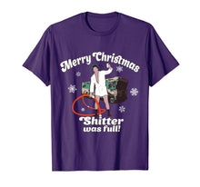 Load image into Gallery viewer, Merry Christmas-Shitter Was Full-Vacation Funny T-Shirt