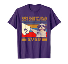 Load image into Gallery viewer, Best Shih Tzu Dad Ever Retro Vintage T-Shirt-597950