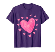 Load image into Gallery viewer, Hearts T Shirt Kids School TShirt Valentines Day Girls Boys T-Shirt-925328