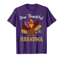 Load image into Gallery viewer, One Thankful Grandma turkey Thanksgiving matching family T-Shirt