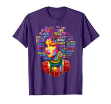 Load image into Gallery viewer, Africa Afro Girl Black History Month Gift for Girls Women T-Shirt-138484