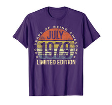 Load image into Gallery viewer, Born July 1979 Limited Edition Bday Gifts 40th Birthday T-Shirt