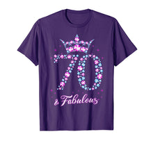 Load image into Gallery viewer, 70 years old & Fabulous Funny Womens 70th Birthday Gifts T-Shirt-354860