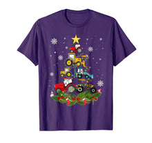 Load image into Gallery viewer, Tractor Christmas Tree gift Holiday Tractor funny xmas Gift T-Shirt