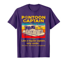 Load image into Gallery viewer, Best Funny Pontoon Captain Definition Pontoon Boat Gift T-Shirt-215841