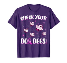 Load image into Gallery viewer, Funny Check Your Boo Bees Shirt Breast Cancer Awareness Gift T-Shirt