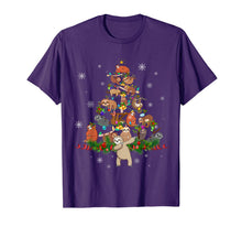 Load image into Gallery viewer, Sloth Christmas Tree Lights Funny Sloth Xmas Gift T-Shirt