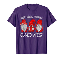Load image into Gallery viewer, Three Gnomes In Red - Just Hangin' with my Gnomies Christmas T-Shirt