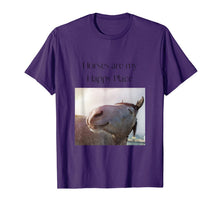 Load image into Gallery viewer, Horses are my Happy Place T-Shirt