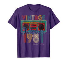 Load image into Gallery viewer, Vintage Cassett October 1981 Classic 38th Bday 38 Yrs T-Shirt