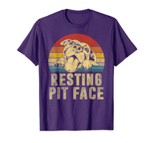 Load image into Gallery viewer, Dog Pitbull Resting Pit Face Vintage T-Shirt