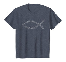 Load image into Gallery viewer, Jesus Fish, Ichthys, Ichthus, Christian Symbol, Music, Choir T-Shirt