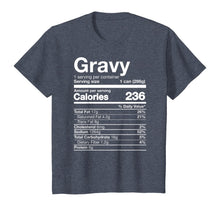 Load image into Gallery viewer, Gravy Nutrition Funny Thanksgiving Food Costume Dark T-Shirt