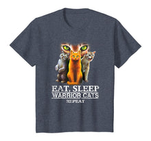 Load image into Gallery viewer, EAT SLEEP WARRIOR CATS REPEAT - CHRISTMAS GIFT FOR CAT LOVER T-Shirt