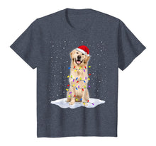 Load image into Gallery viewer, Golden retriever Santa Christmas Tree Lights Xmas Gifts T-Shirt