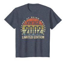 Load image into Gallery viewer, 18 Year Old Gifts Vintage 2002 Limited Edition 18th Birthday T-Shirt-65842