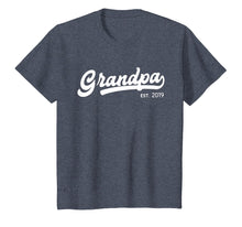 Load image into Gallery viewer, Grandpa Est 2019 New Grandpa Gift Father's Day T-Shirt
