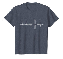 Load image into Gallery viewer, Airplane Pilot Shirt Pilot Heartbeat T-Shirt Flying Gift Tee