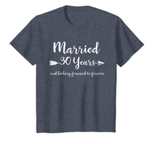 Load image into Gallery viewer, 30th Wedding Anniversary Gift T-Shirt for Him Her Couples