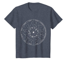 Load image into Gallery viewer, Constellation Shirt Vintage Retro Sky Map T-shirts