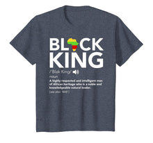 Load image into Gallery viewer, Black King Definition Shirt African Pride Melanin Educated