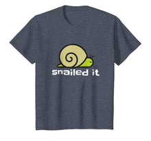 Load image into Gallery viewer, Funny Snail Pun T-Shirt for Kids Men Women Punny Snailed it