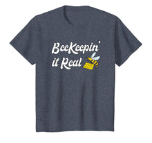 Load image into Gallery viewer, Funny Beekeeping T-Shirt BeeKeepin It Real Bee TShirt