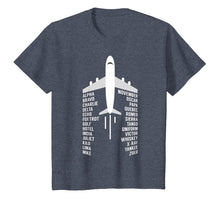 Load image into Gallery viewer, Phonetic Alphabet T-Shirt | Aviation Pilot Airplane Shirt