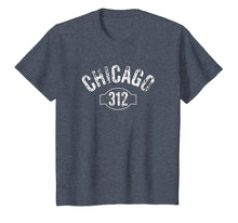 Load image into Gallery viewer, Chicago 312 Area Code T-Shirt Distressed Vintage Tee
