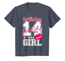 Load image into Gallery viewer, 14th Birthday Kiss TShirt Fabulous Girl Kissing Lips College